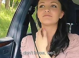 Amateur teen girl hitchhikes and pounded